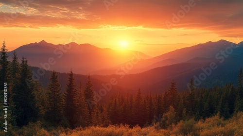 Golden Mountain Sunset 3