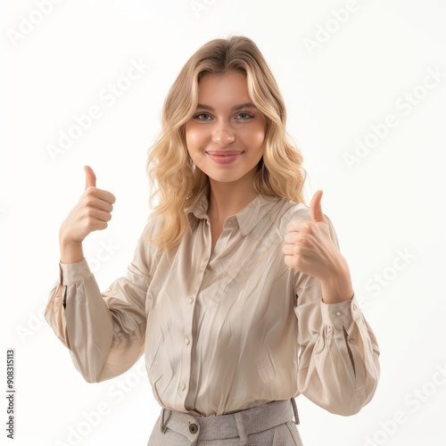 Woman Giving Thumbs Up 4