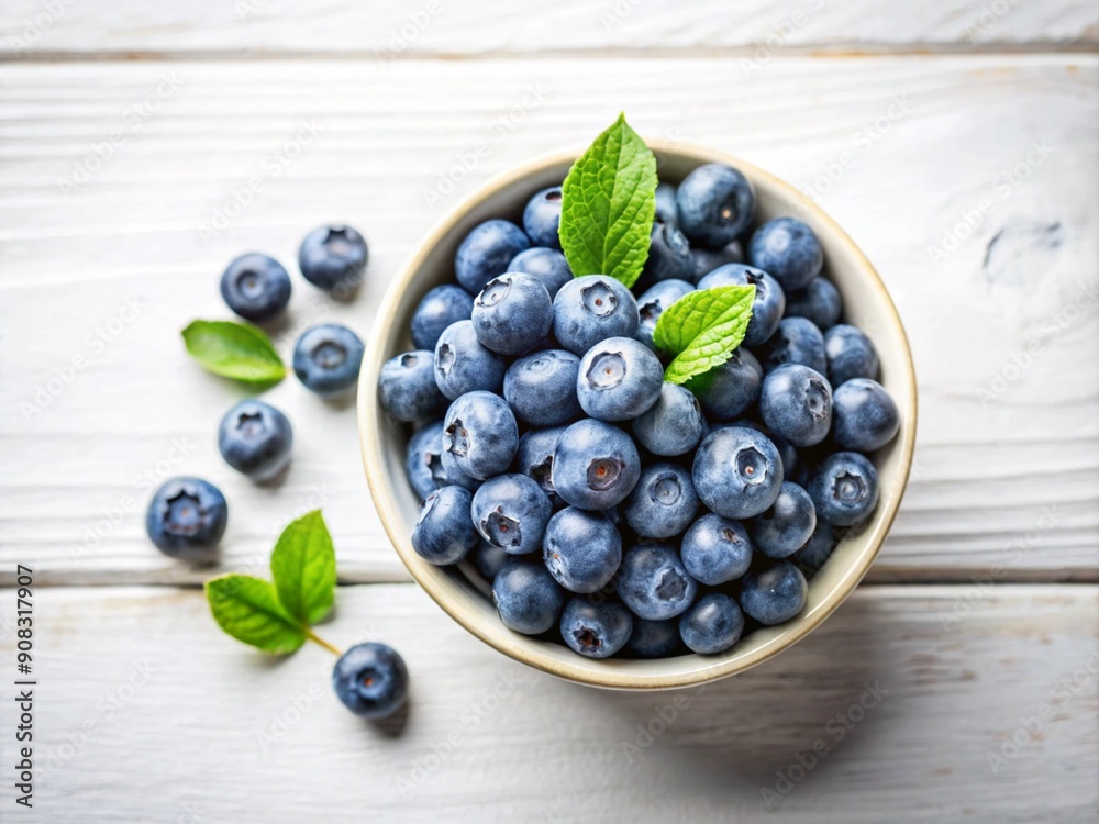 Many blueberries, arranged artistically Many blueberries, arranged artistically