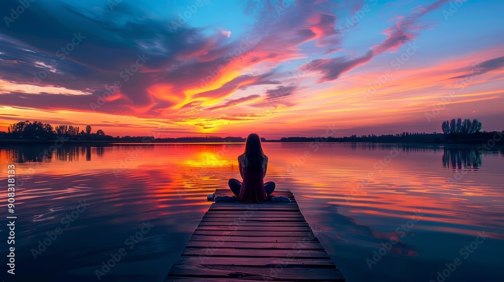 Serene Sunset Reflection 4 Serene Sunset Reflection 4