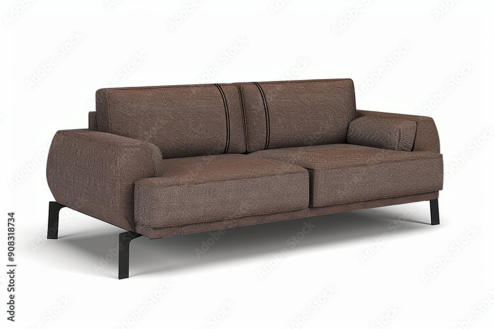 Fototapeta premium Contemporary Brown Sofa 3