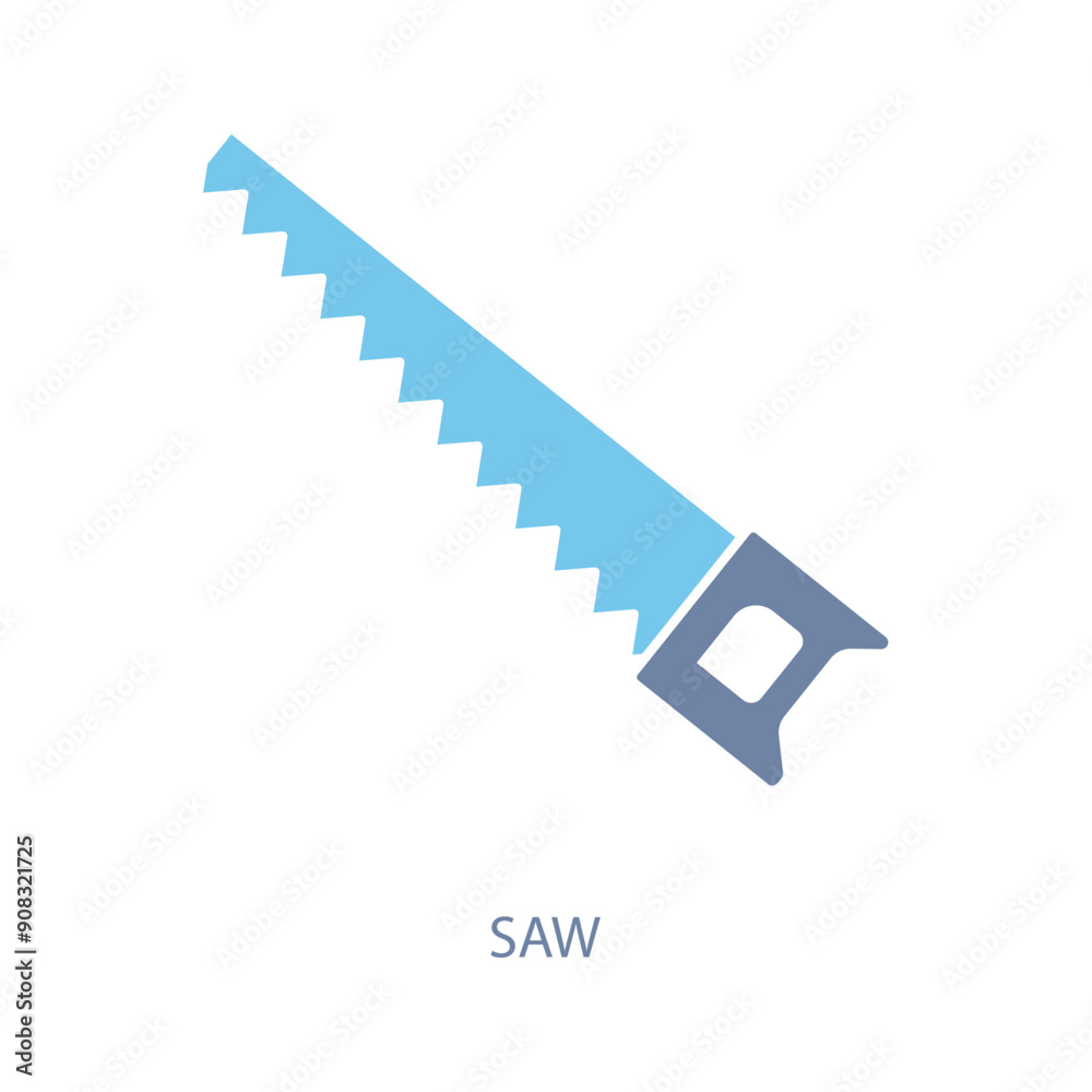 saw concept line icon. Simple element illustration. saw concept outline symbol design. saw concept line icon. Simple element illustration. saw concept outline symbol design.