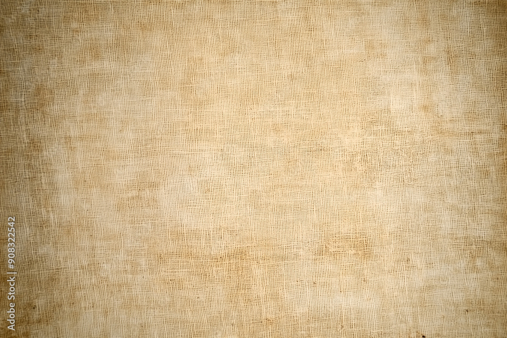 Obraz premium Detailed view of textured beige fabric with a soft appearance.
