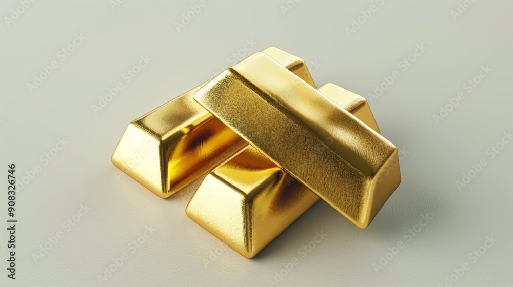 Gold Bars Stack 3 Gold Bars Stack 3