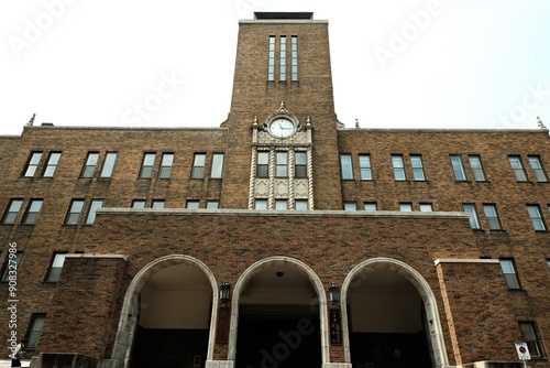 old brick house in the Hokkaido University Campus photo