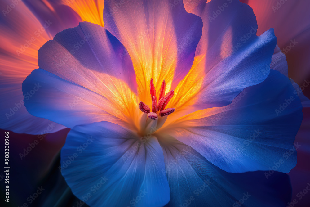 Vibrant Rock Geranium Flower Macro Shot Vibrant Rock Geranium Flower Macro Shot