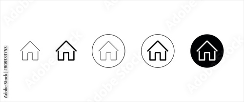 set of Home icon for website, banner or any digital work