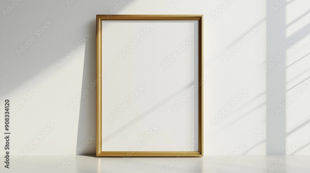 Empty gold frame Empty gold frame