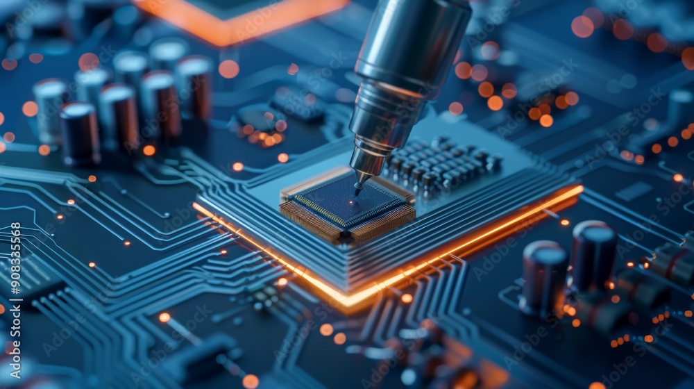 Microchip Manufacturing on Circuit Board