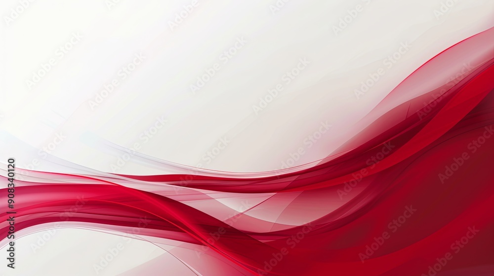 Fototapeta premium Elegant Corporate Style PowerPoint Presentation with Ruby Red and White Gradient. Raw, Professional, and Dynamic Business Background for Executives