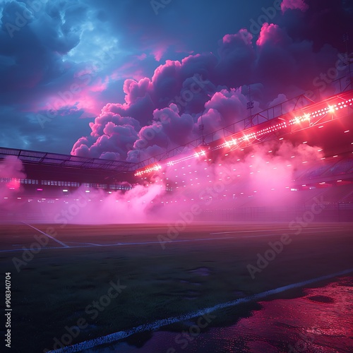 cyber punk stadium concept art
