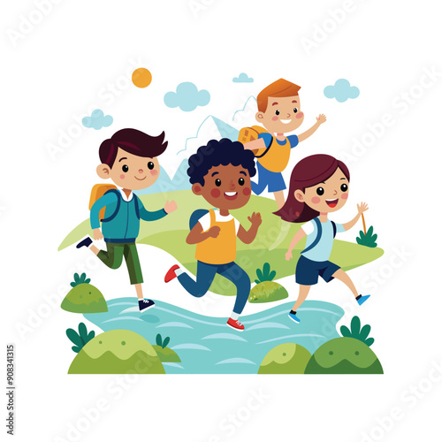 Set of Back To School vector illustration design on a white background