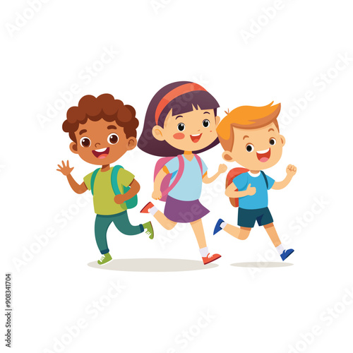 Set of Back To School vector illustration design on a white background