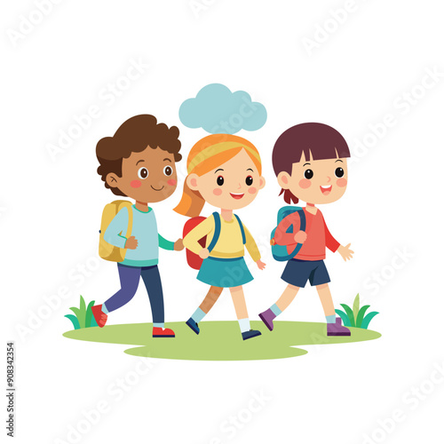 Set of Back To School vector illustration design on a white background