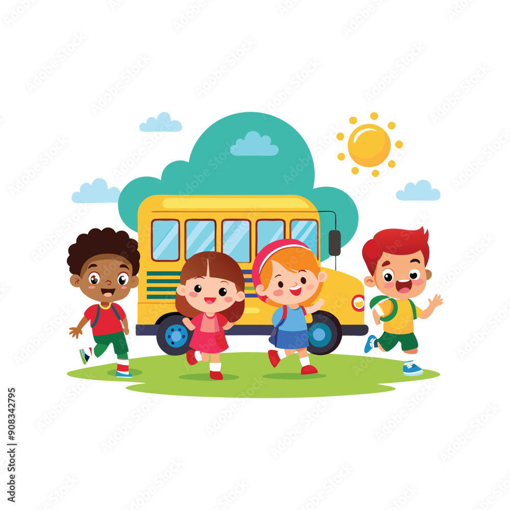 Set of Back To School vector illustration design on a white background Set of Back To School vector illustration design on a white background