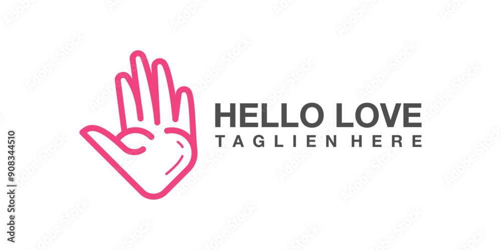 logo design combination of love and hand, hello, greet, health, care, heart, logo design template, icon, vector, symbol, creative, idea. logo design combination of love and hand, hello, greet, health, care, heart, logo design template, icon, vector, symbol, creative, idea.