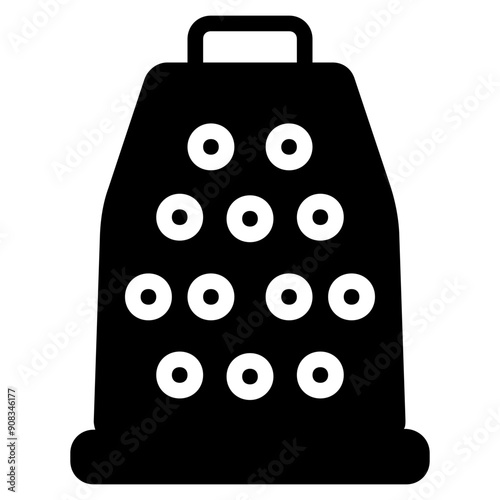 Grater Icon in Solid Style