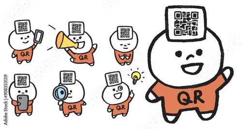玉のようなQRコードの小僧