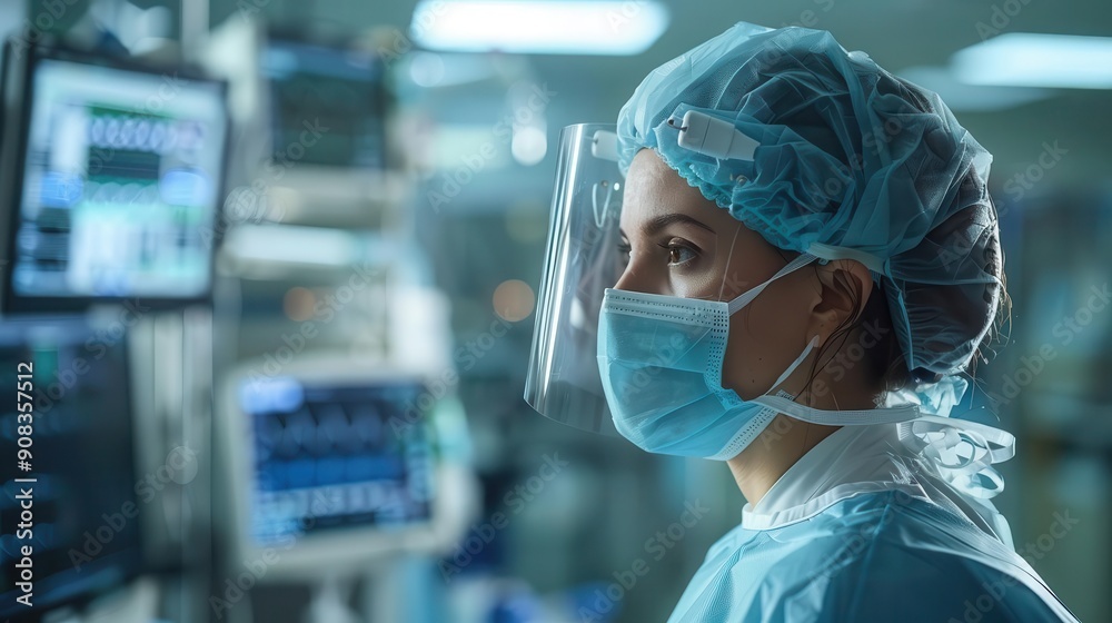 Healthcare offering DNAguided personalized treatment, side view, advanced medical care, technology tone, Analogous Color Scheme, copy space for text, Healthcare offering DNAguided personalized treatment, side view, advanced medical care, technology tone, Analogous Color Scheme, copy space for text,
