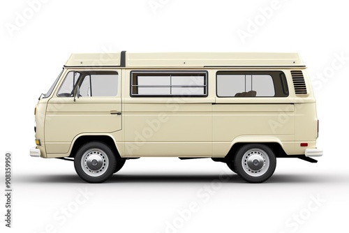 Minivan isolated on a white background