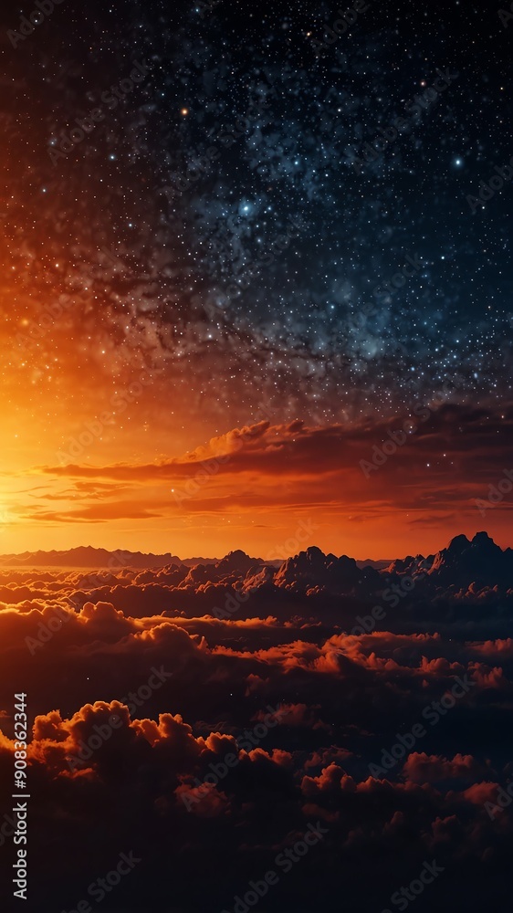 orange night sky abstract background backdrop design copy space illustration art orange night sky abstract background backdrop design copy space illustration art