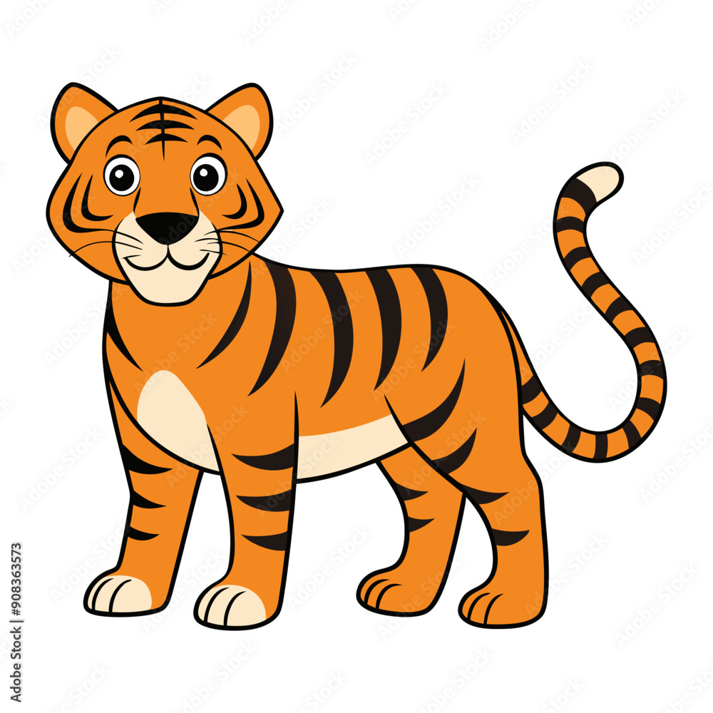 Cartoon tiger vector Cartoon tiger vector