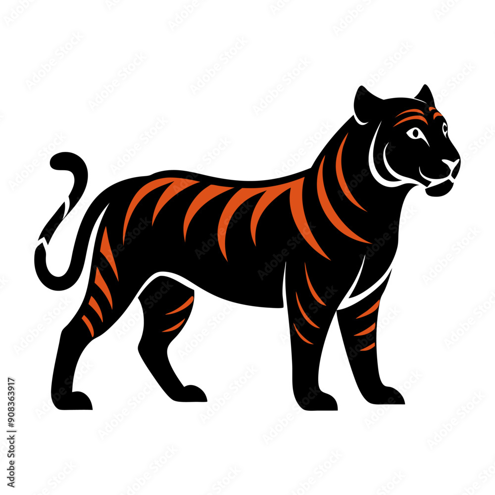 Obraz premium Tiger vector
