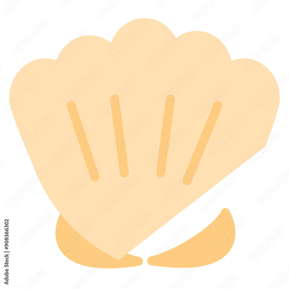 Obraz premium Shell Icon in Flat Style