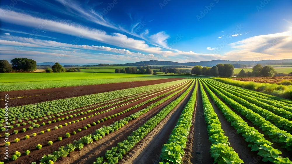 Flourishing Fields: A Tapestry of Sustainable Organic Farming AI Generated Flourishing Fields: A Tapestry of Sustainable Organic Farming AI Generated