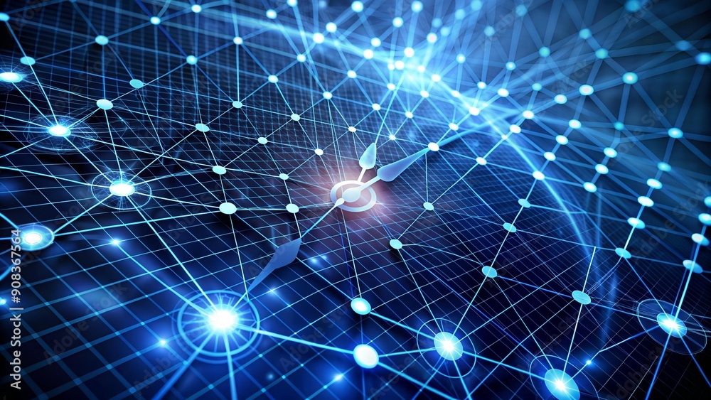 Temporal Lattice: A Grid of Interconnected Time Points, Representing the Future's Potential AI Generated Temporal Lattice: A Grid of Interconnected Time Points, Representing the Future's Potential AI Generated