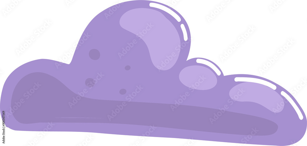 Purple Cloud Decoration Purple Cloud Decoration