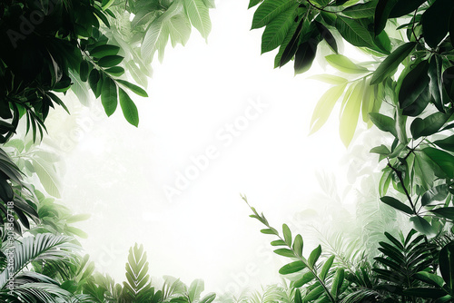 fresh and beautiful rainforest background for a presentation