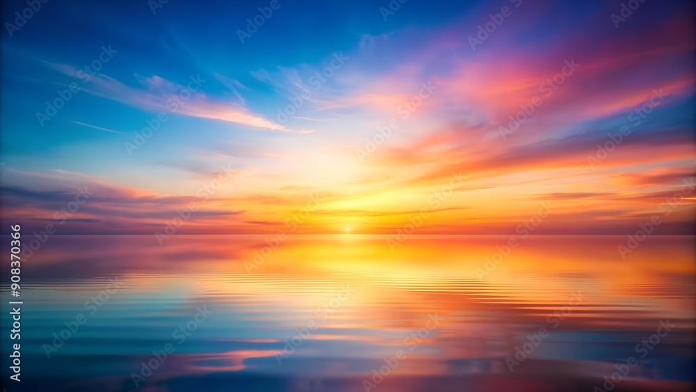 Sunset Serenade: A Symphony of Colors in a Summer Sky AI generated Sunset Serenade: A Symphony of Colors in a Summer Sky AI generated