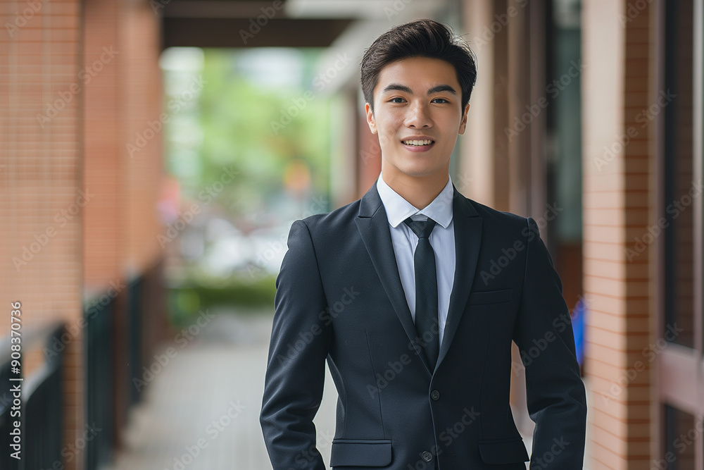 young and handsome asian business man in a suit young and handsome asian business man in a suit