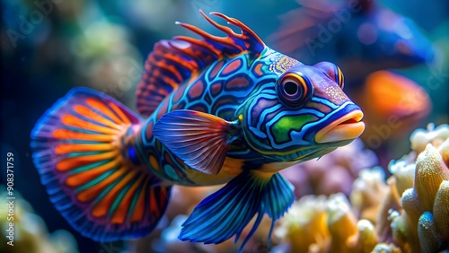 Mandarin Fish in a World of Beauty: A Visual Feast for the Eyes Generative AI