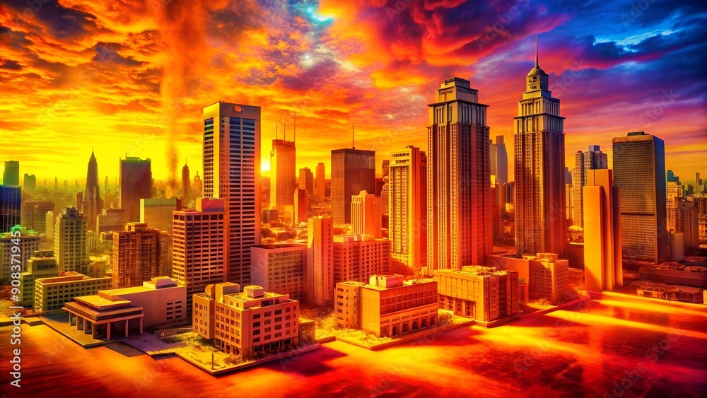 Melting Cityscape: A Visual Representation of Urban Heat Island Effect Generative AI Melting Cityscape: A Visual Representation of Urban Heat Island Effect Generative AI