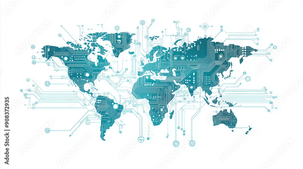 Fototapeta premium world map
