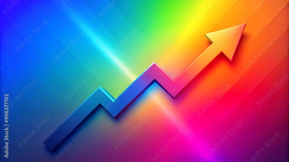 Ascent to Success: A Dynamic Growth Arrow in Vibrant Gradient Hues generative AI Ascent to Success: A Dynamic Growth Arrow in Vibrant Gradient Hues generative AI
