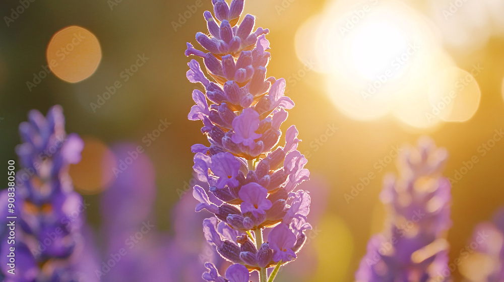 Extreme macro photo of Lavender flower in sunlight, hyper-realistic Extreme macro photo of Lavender flower in sunlight, hyper-realistic