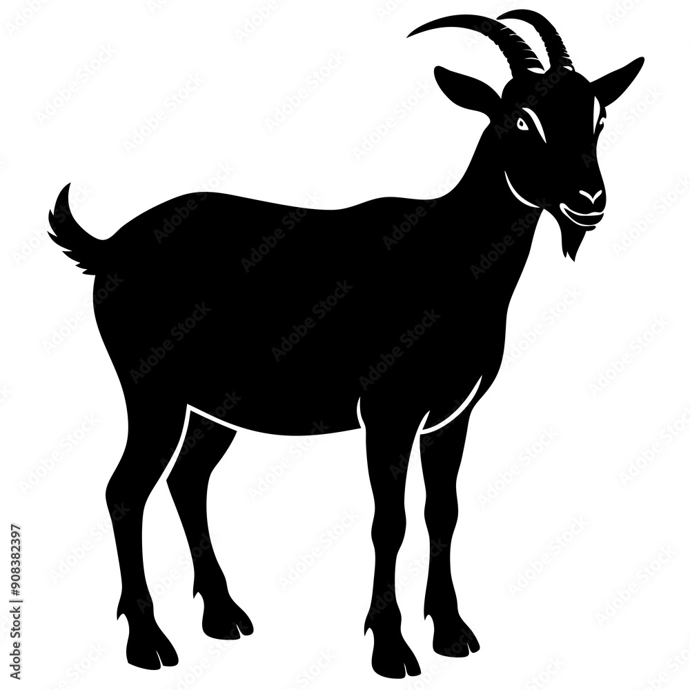 goat isolated on white, goat vector illustration, animal vector art, goat silhouette, pet vector icon, eps, goat cartoon goat isolated on white, goat vector illustration, animal vector art, goat silhouette, pet vector icon, eps, goat cartoon
