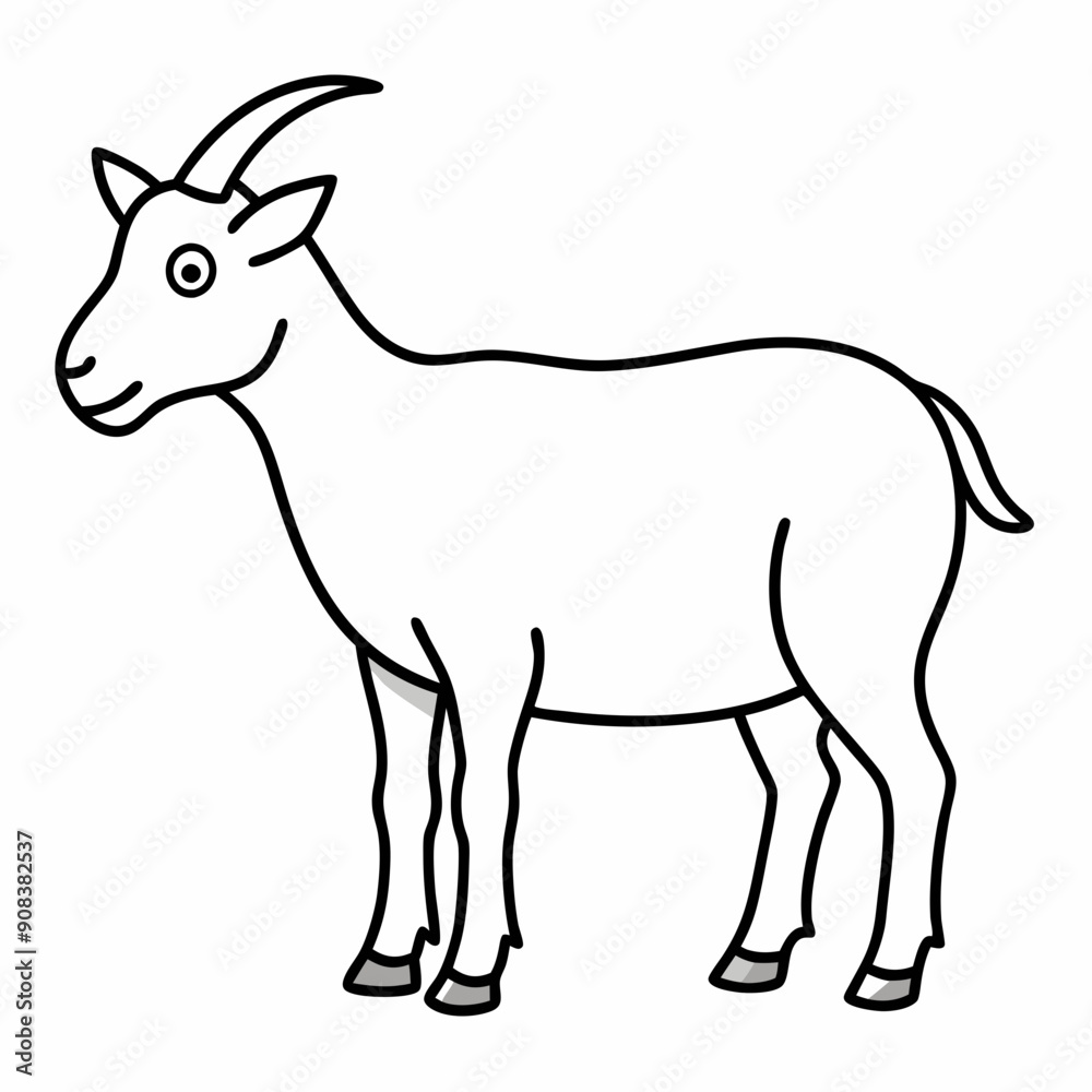 goat isolated on white, goat vector illustration, animal vector art, goat silhouette, pet vector icon, eps, goat cartoon goat isolated on white, goat vector illustration, animal vector art, goat silhouette, pet vector icon, eps, goat cartoon