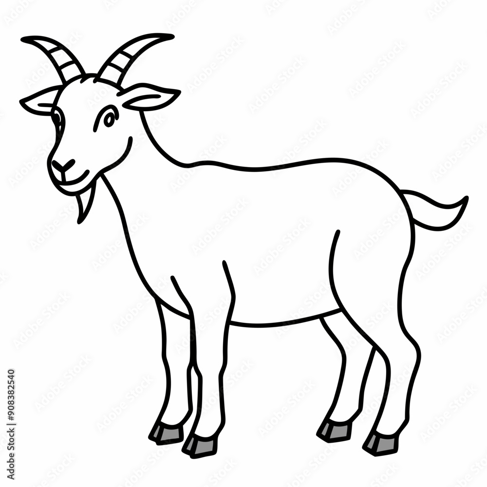 goat isolated on white, goat vector illustration, animal vector art, goat silhouette, pet vector icon, eps, goat cartoon goat isolated on white, goat vector illustration, animal vector art, goat silhouette, pet vector icon, eps, goat cartoon
