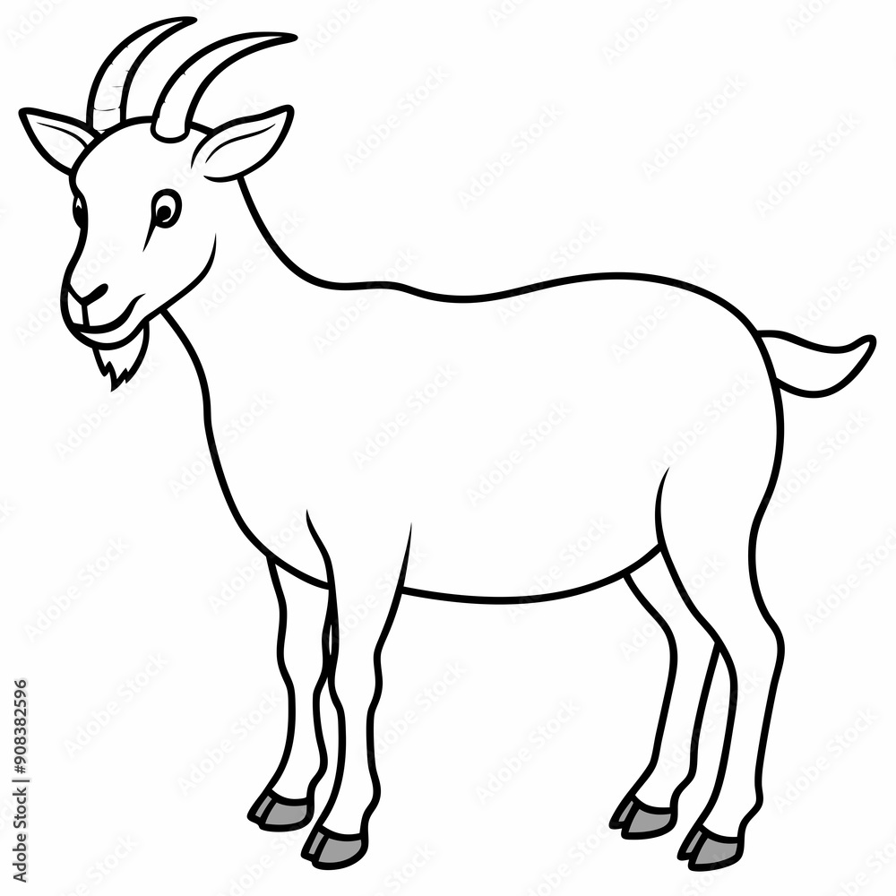 goat isolated on white, goat vector illustration, animal vector art, goat silhouette, pet vector icon, eps, goat cartoon goat isolated on white, goat vector illustration, animal vector art, goat silhouette, pet vector icon, eps, goat cartoon