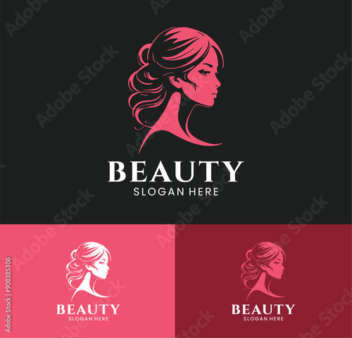 A Proffesional Logo beauty women  for bussines