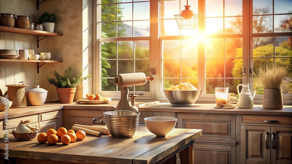 Flour Power: A Whimsical Bakery Interior Generative AI Flour Power: A Whimsical Bakery Interior Generative AI