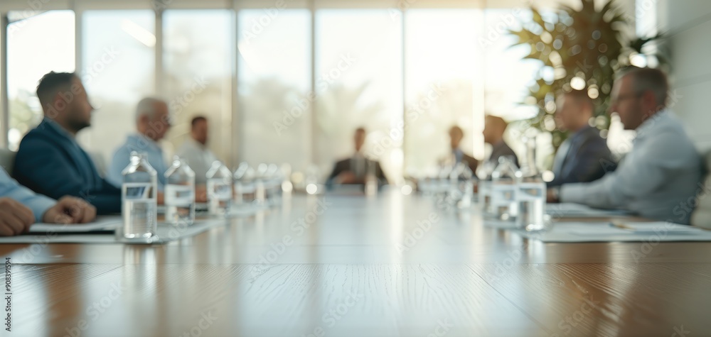 Business professionals engaged in a meeting at a conference room, discussing strategies with a modern and collaborative atmosphere. Business professionals engaged in a meeting at a conference room, discussing strategies with a modern and collaborative atmosphere.