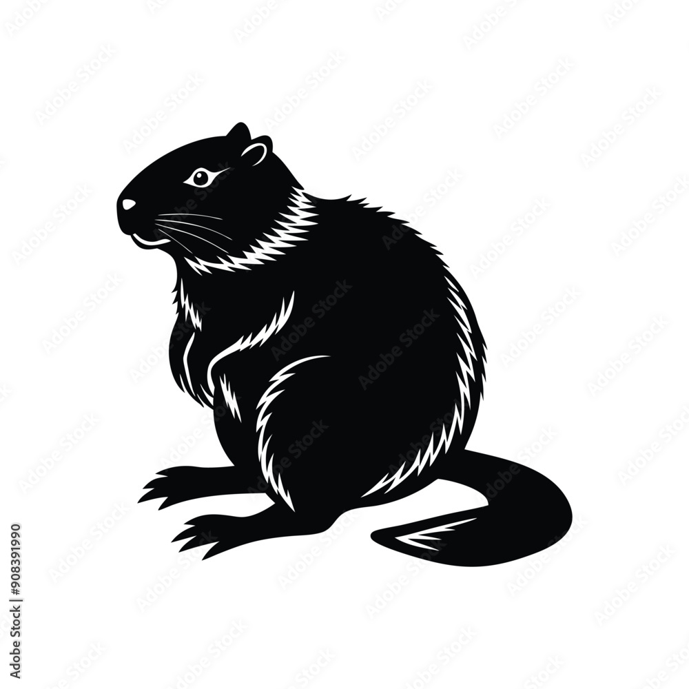 beaver sitting silhouette
beaver sitting silhouette