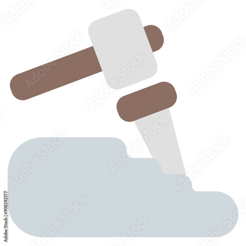 Sculpting Icon in Flat Style