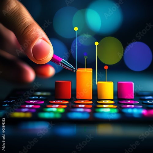 CostBenefit Analysis An operations manager using a calculator to perform costbenefit analysis for business decisions photo