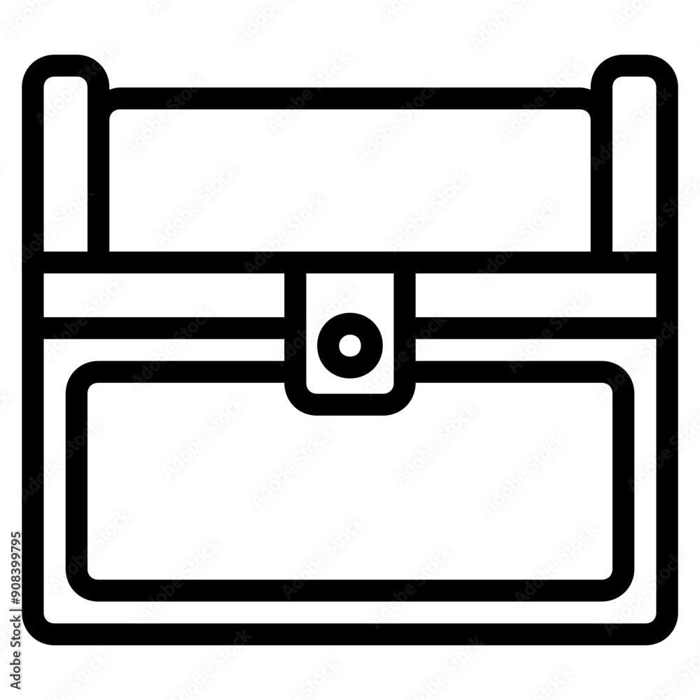 Treasure Icon in Line Style